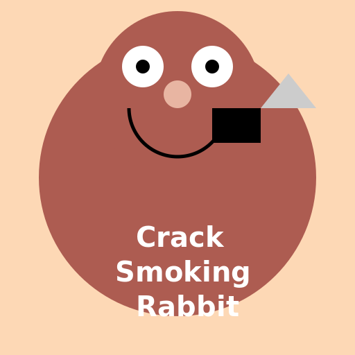 Crack Smoking Rabbit Tattoo - DrawGPT