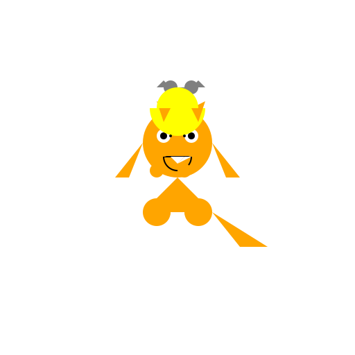 Cute Orange Winged Dragon with a Yellow Hard Hat and Hammer - DrawGPT