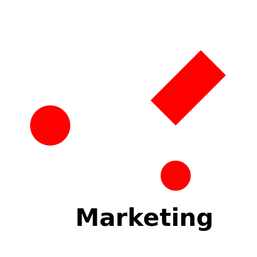 Marketing Break with Red Splats and Ornaments - DrawGPT