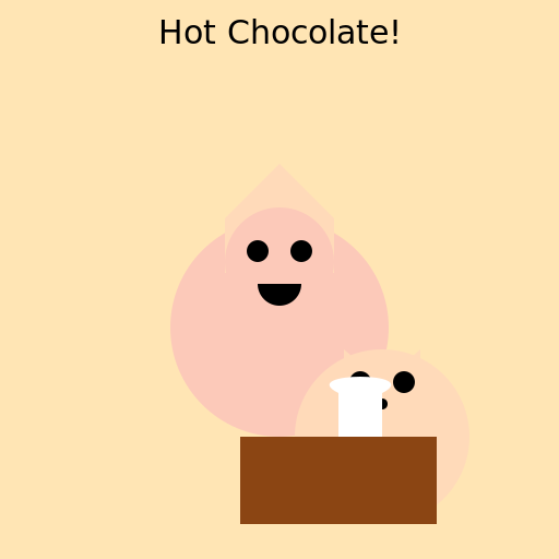 Bunny Mug Hot Chocolate Girl - DrawGPT