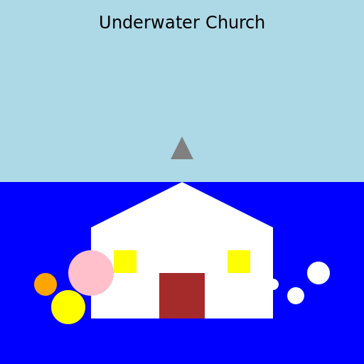 Underwater Church - DrawGPT
