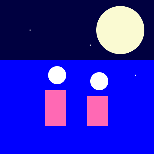 Splashing Fun in the Moonlight - DrawGPT