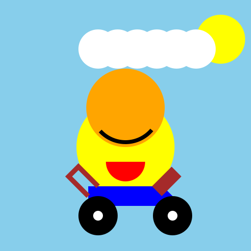 Fun Sponge on a Bike - DrawGPT