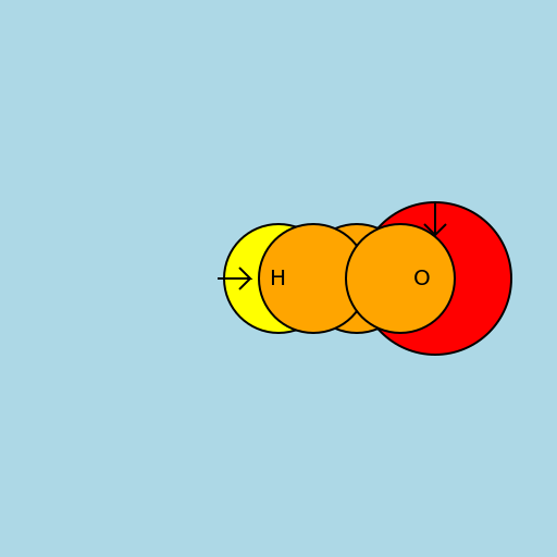 Hydrogen Reacting with Oxygen - DrawGPT