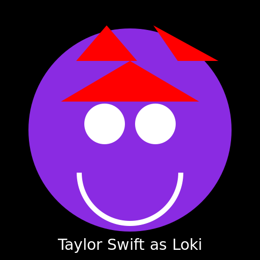 Taylor Swift as Loki from Marvel - DrawGPT
