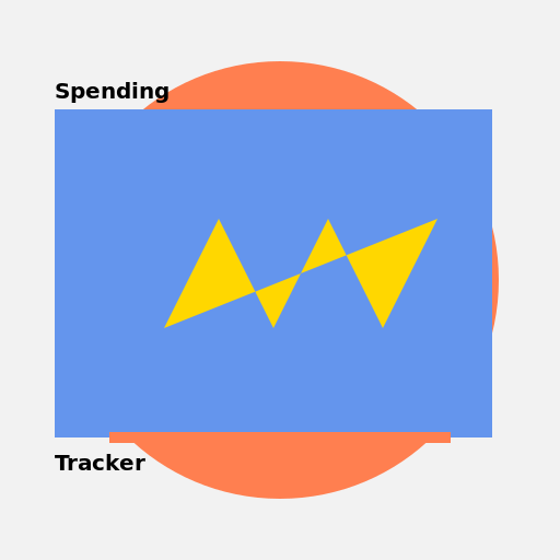 Advanced Monthly Spending Tracker Logo - DrawGPT