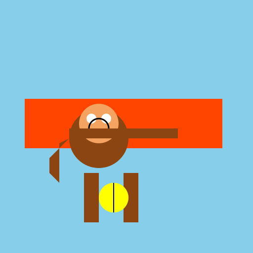 Monkey Hanging from an Airplane - DrawGPT