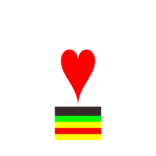 Hamburger with a Heart Bun and Toppings - DrawGPT