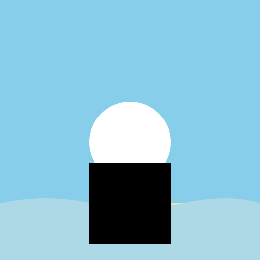 White Long Hair Girl at the Beach - DrawGPT