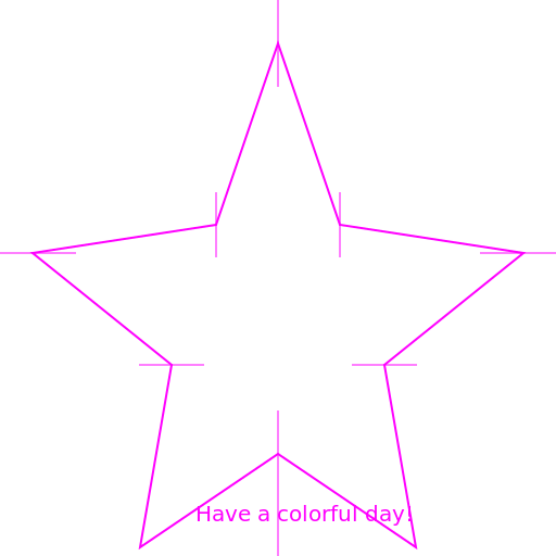 Pentagram with Outward Arrows - DrawGPT