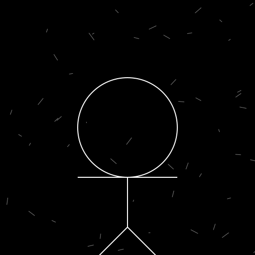 Anonymous Body Floating Through the Weight of Time - DrawGPT