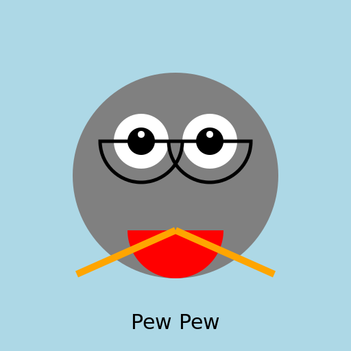 Miss Crawly Pew Pew - DrawGPT