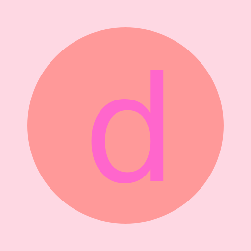 Skinned Knee Pink Lowercase d - DrawGPT