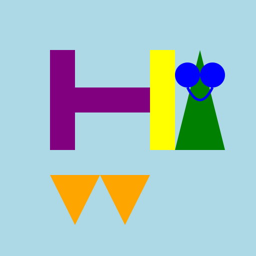 H is tangled up with I, J and K are about to cry - DrawGPT