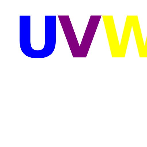 Blue letter 'u' - DrawGPT