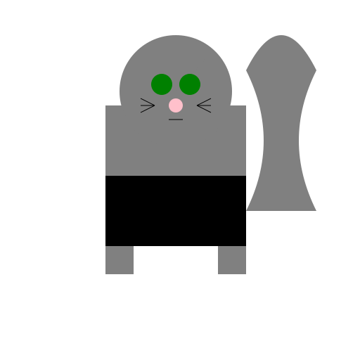 Cat with Leather Jacket - DrawGPT