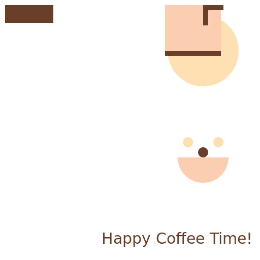 Happy Coffee Time - AI Prompt #12072 - DrawGPT
