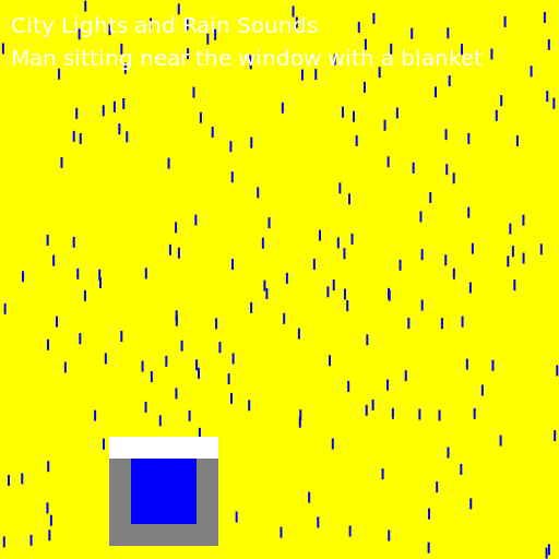 City Lights and Rain Sounds - DrawGPT