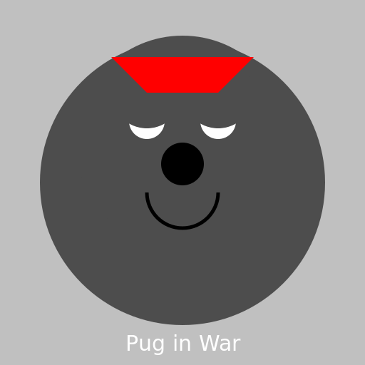 A Pug in War - DrawGPT