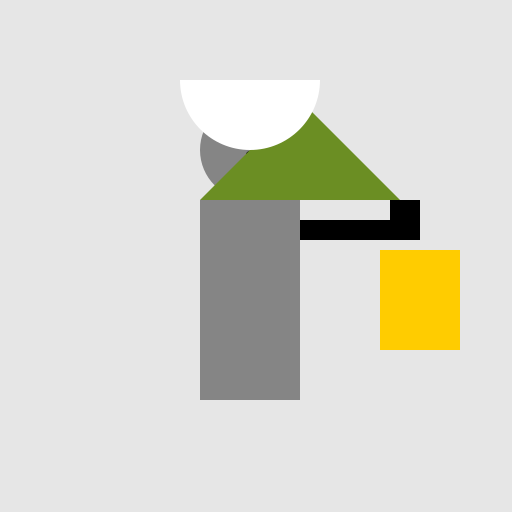 Soldier with a Rifle and Academic Wig - DrawGPT