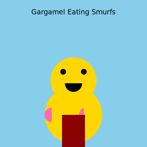 Gargamel Eating Smurfs - DrawGPT