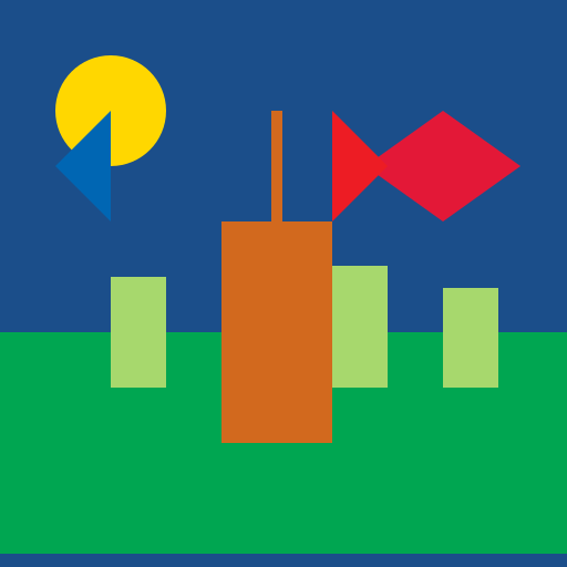 Statue de Skanderbeg avec l'épée levée et l'aigle bicéphale de l'Albanie en arrière-plan - DrawGPT