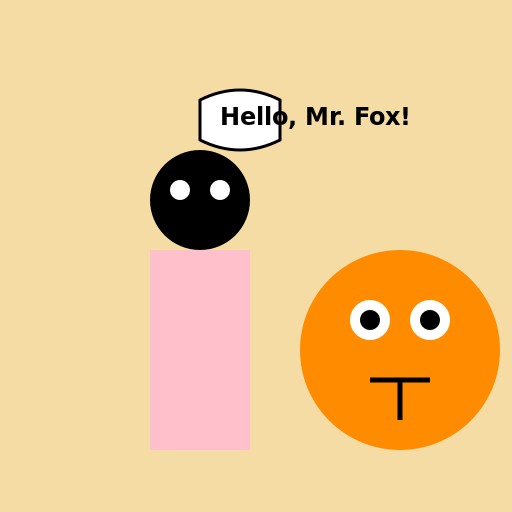 Comic Style Fox and Human Drawing - DrawGPT