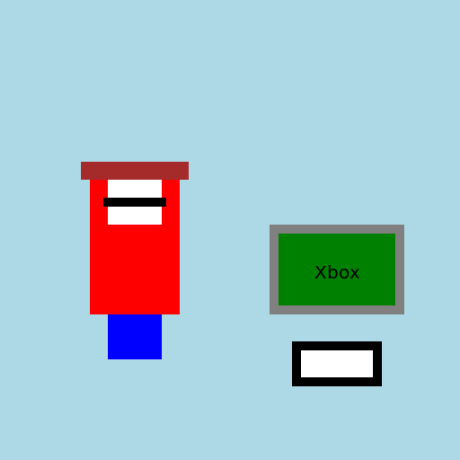 Mario Playing Xbox - DrawGPT