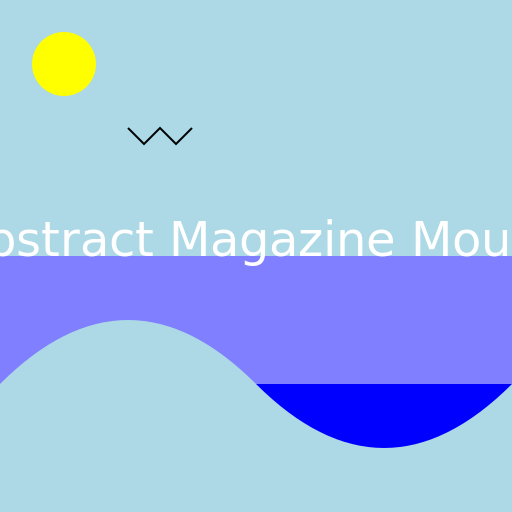 Abstract Magazine Mount - DrawGPT