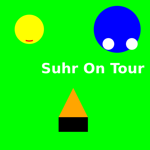 Suhr On Tour Logo (Eco-Friendly Edition) - DrawGPT