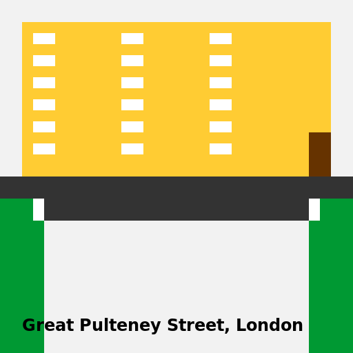 Funky Map of Great Pulteney Street, London - DrawGPT