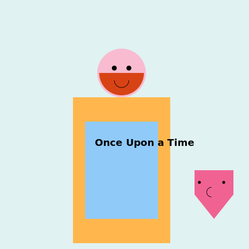 Little girl reading with cat laying by her - DrawGPT