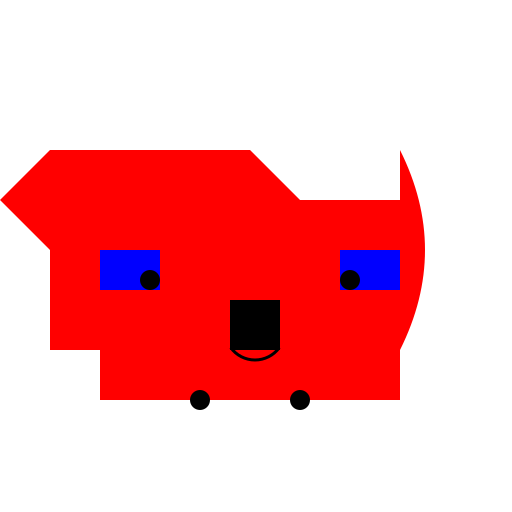 Red Dog with Blue Eyes - DrawGPT
