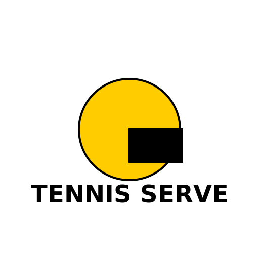 Tennis Serve Logo - DrawGPT