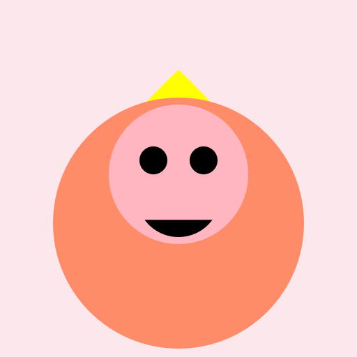 Boy with Wings and Pig Face Logo - DrawGPT