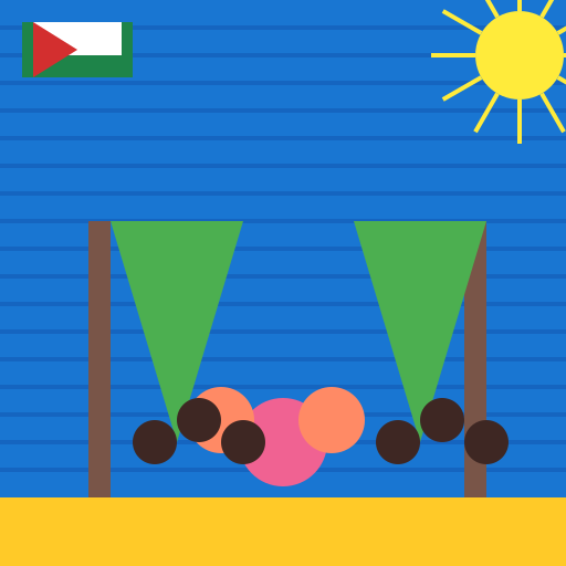 Somali Children at the Beach - DrawGPT