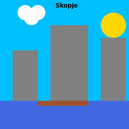 The City of Skopje - DrawGPT