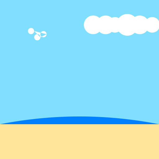 A Peaceful Beach Scene - DrawGPT