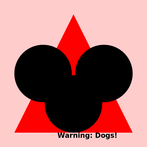 Dog Warning Sign - DrawGPT