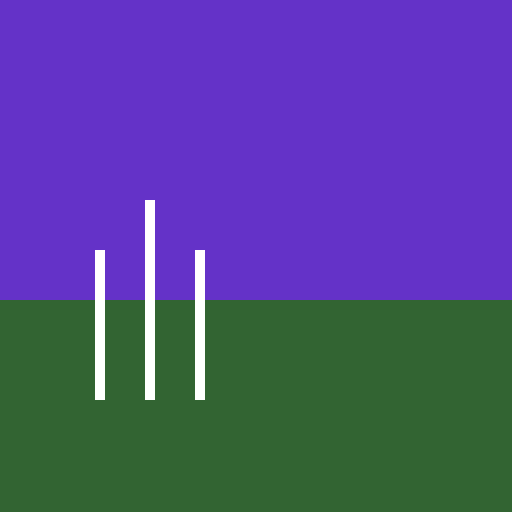 Three Crosses on a Far Away Hill with a BluePurple Sky - DrawGPT