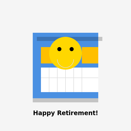 Superannuation Retirement Calculator Logo - DrawGPT