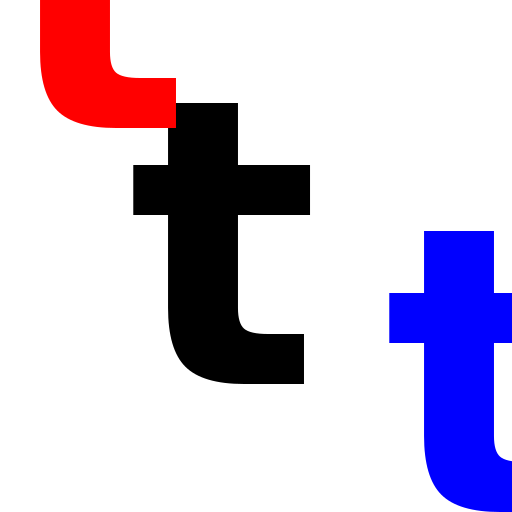 Composition with Letters 't' in Helvetica Bold - DrawGPT