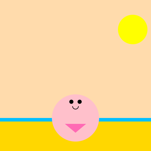 Ahhhhhh! What a beautiful day at the beach! - DrawGPT