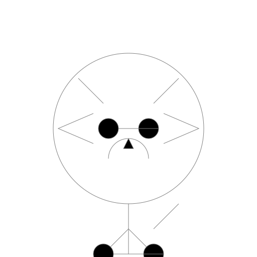 Cat with Grey and Black Lines - DrawGPT