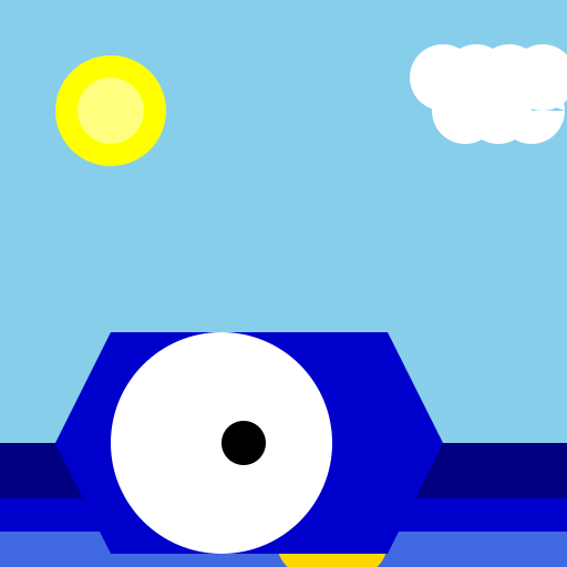 A man whale watching - DrawGPT