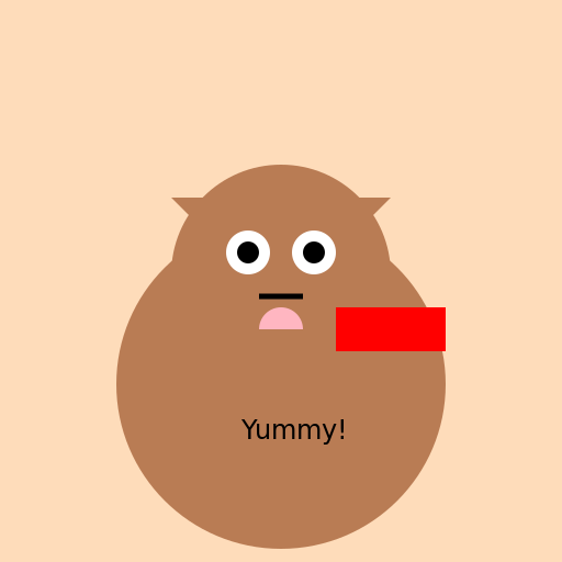 Dog Eating a Hotdog - DrawGPT