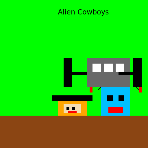 Alien Cowboys - DrawGPT