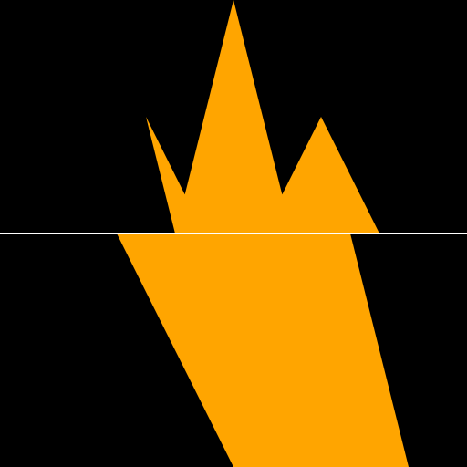 Flame and Graph in Black Background - DrawGPT