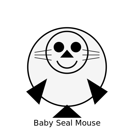 Mouse looking like a Baby Seal - DrawGPT