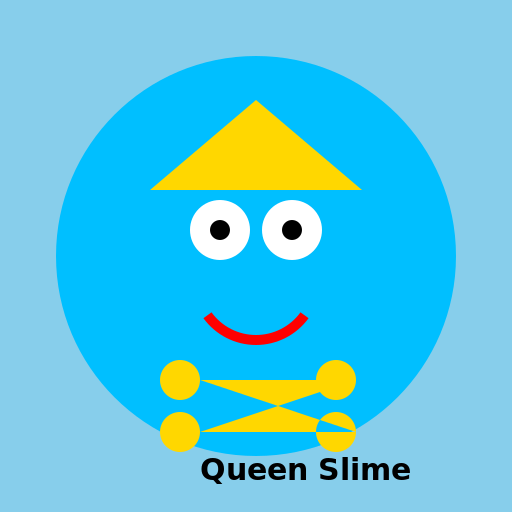 Queen Slime from Terraria - DrawGPT